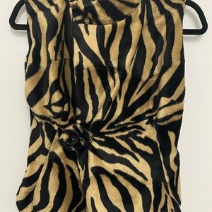 Animal Print Handmade Vest